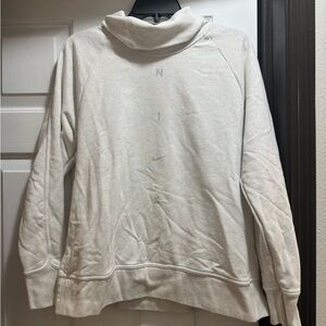 Nike Cream/White Funnel-Neck Pullover